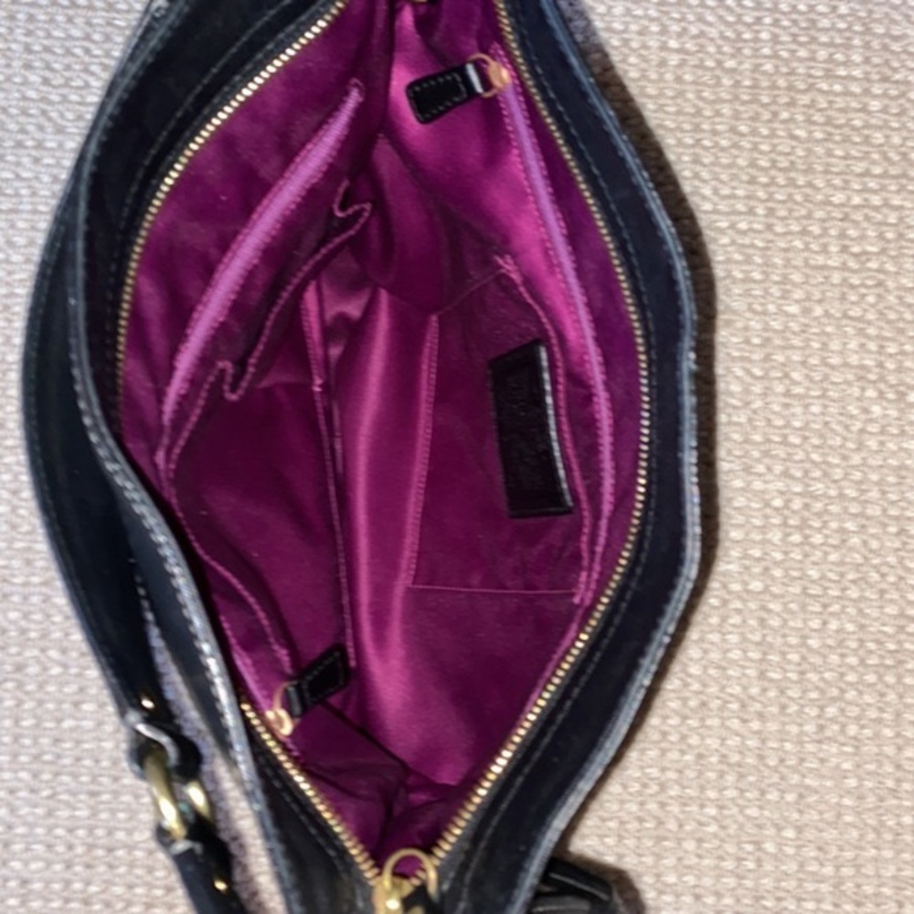 Vintage Authentic Coach Women's Leather Large Zoe Shoulder Bag - Picture 9 of 13